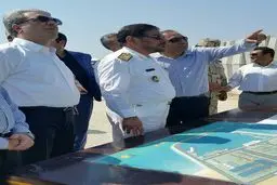 بازدید شمخانی از فعالیت‌های عمرانی انجام شده در جزیره هندورابی