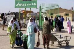 ۹۶ گیت برای کنترل مدارک و خروج زائران از مرز تعبیه شده است