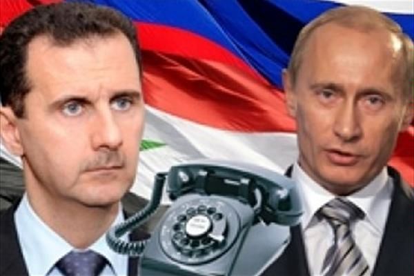 اسد و پوتین درباره سوریه گفتگو کردند