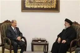 دیدار نامزد ریاست جمهوری لبنان با سید حسن نصرالله