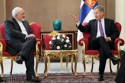 ظریف در دیدار با رئیس جمهور فنلاند در خصوص ریشه‌های بحران‌های جاری رایزنی کرد