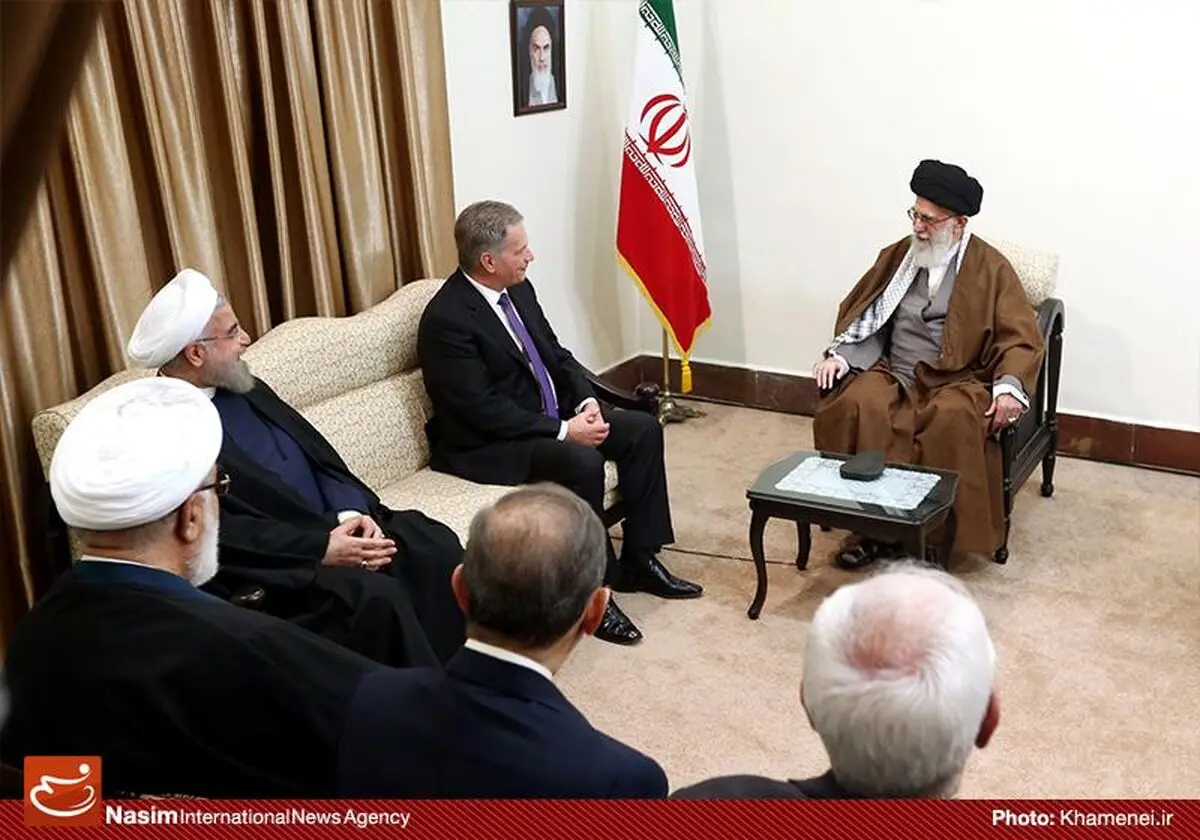 دیدار رئیس جمهوری فنلاند با رهبر انقلاب