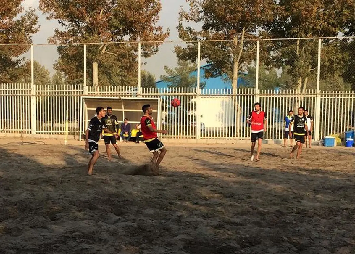 تمرین تیم ملی فوتبال ساحلی برگزار شد