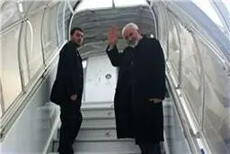 ظریف مسکو را به مقصد تهران ترک کرد
