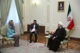 موگرینی با روحانی دیدار کرد + عکس