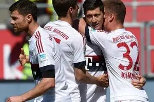 برتری بایرن با درخشش لواندوفسکی