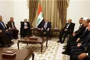 آیت‌الله آملی لاریجانی با نخست وزیر عراق در بغداد دیدار کرد