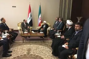 نوری المالکی با آیت‌الله آملی لاریجانی دیدار و گفتگو کرد + عکس