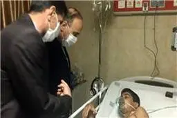 وزیر ورزش به عیادت ابوالفضل آرمیده رفت