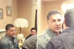 علی دایی در منزل مرحوم پورحیدری حاضر شد+عکس