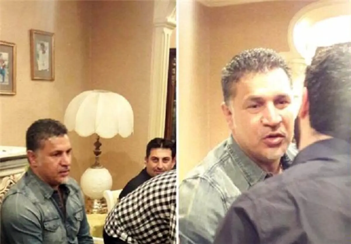 علی دایی در منزل مرحوم پورحیدری حاضر شد+عکس