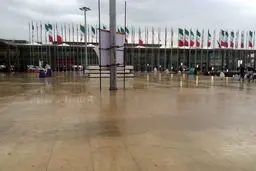 خسارت باران به سالن های شهر آفتاب هم رسید + تصاویر