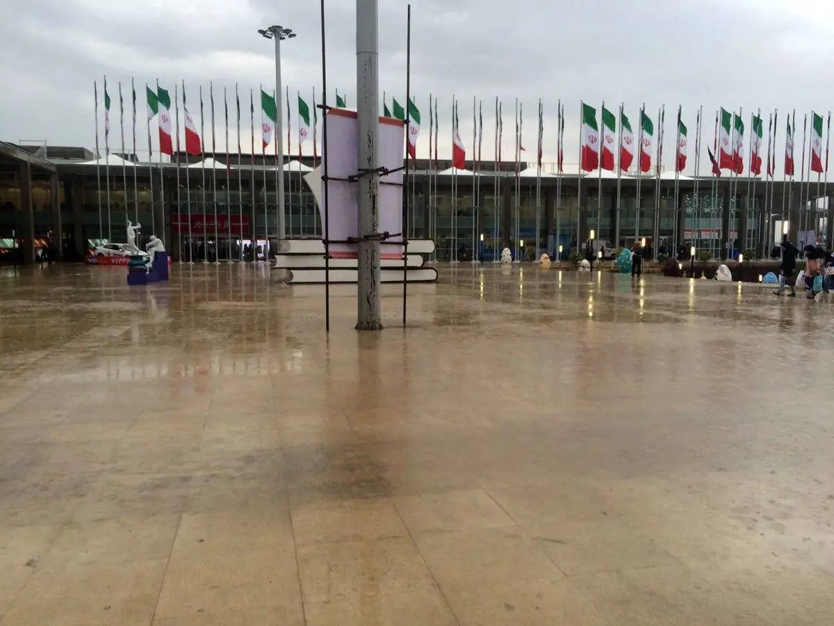 خسارت باران به سالن های شهر آفتاب هم رسید + تصاویر