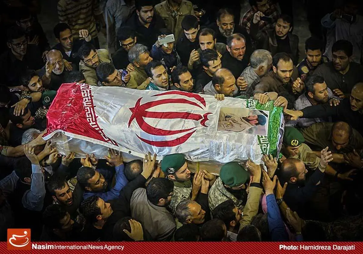 پیکر سردار شهید محمد ناظری طی مراسمی باشکوهی تشییع شد