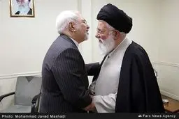 ظریف با آیت‌الله علم الهدی دیدار کرد + تصاویر