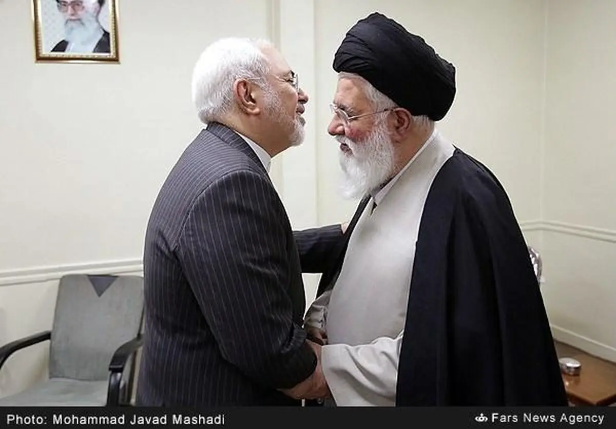 ظریف با آیت‌الله علم الهدی دیدار کرد + تصاویر