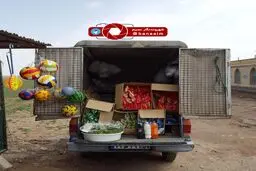 سوپرمارکت همراه پشت وانت