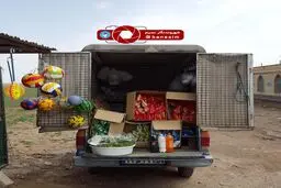 سوپرمارکت همراه پشت وانت