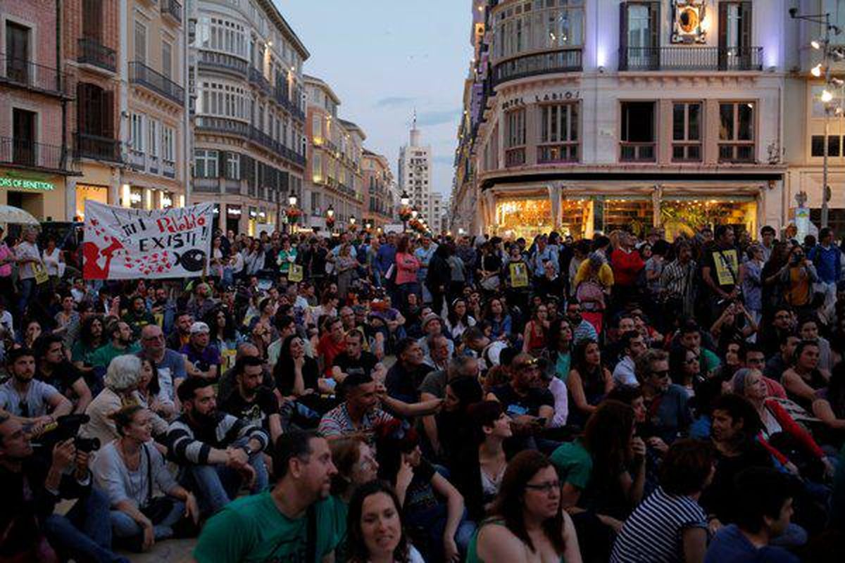 تجمع معترضان اسپانیایی در سالگرد آغاز جنبش علیه فساد سیاسی- اقتصادی +تصاویر