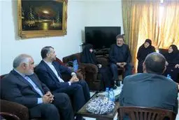 دیدار امیرعبداللهیان با خانواده شهید بدرالدین + عکس