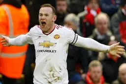 صدمین گل رونی در اولدترافورد