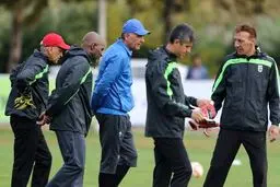 نارضایتی کی‌روش از کیفیت چمن ورزشگاه دستگردی