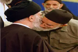 سخنرانی پدر شهید جهان آرا در محضر رهبر انقلاب