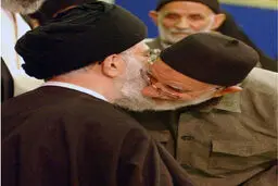 سخنرانی پدر شهید جهان آرا در محضر رهبر انقلاب