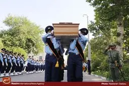 مراسم تشییع پیکر همسر شهید بابایی