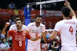 گزارش تصویری:: پیروزی تیم ملی والیبال ایران مقابل استرالیا