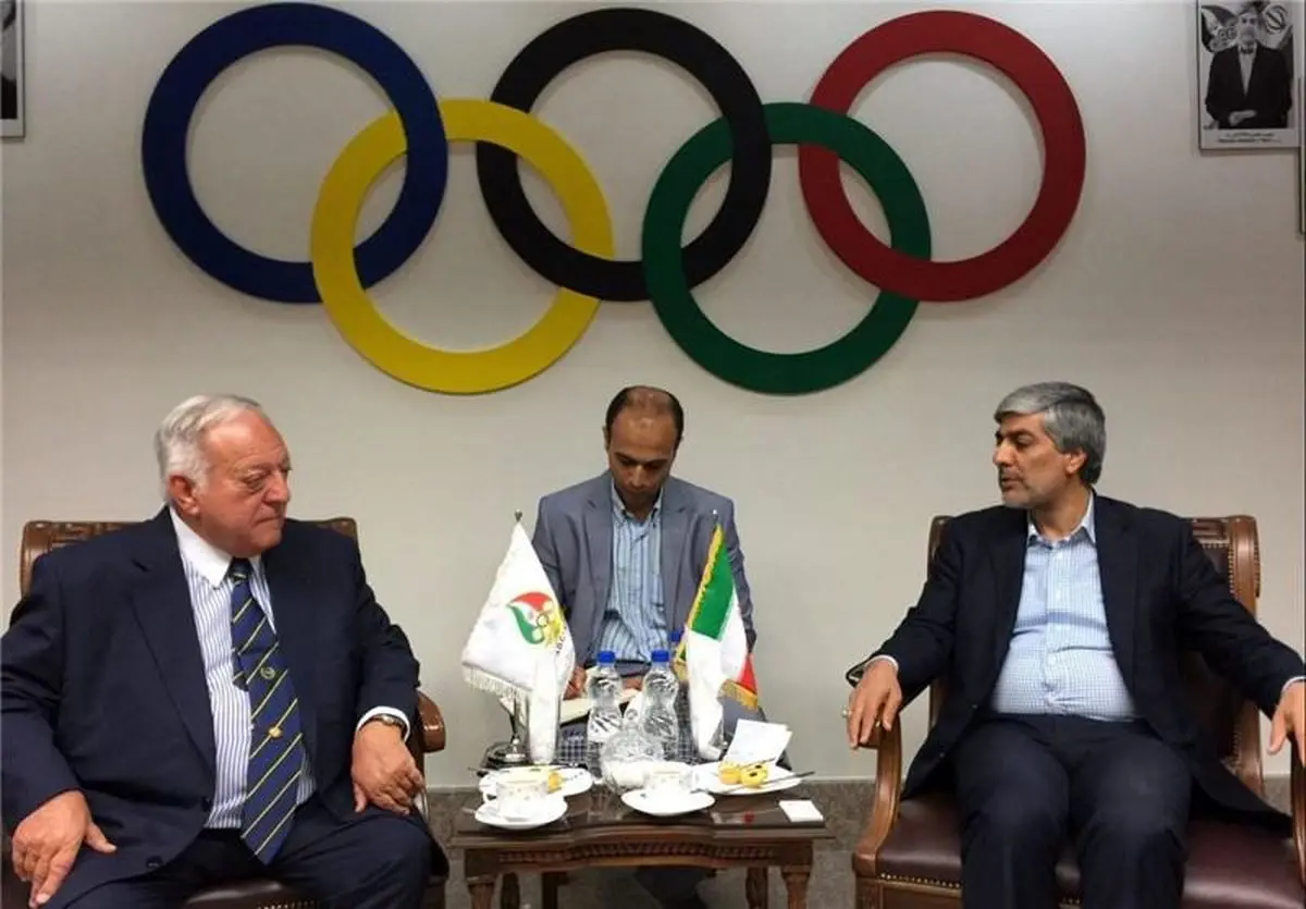 دیدار آیان با رئیس کمیته ملی المپیک