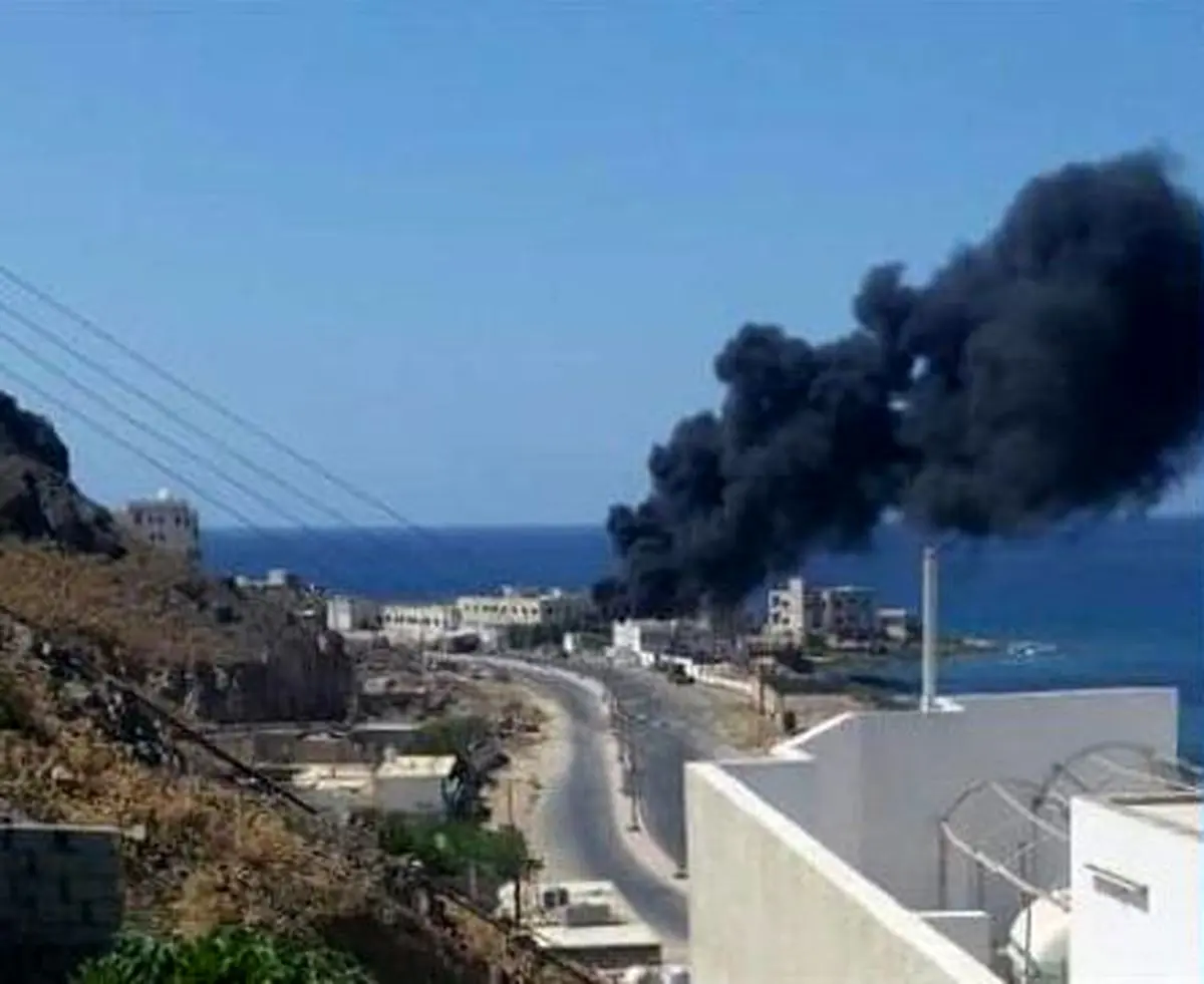 انفجار انبار تسلیحات مزدوران سعودی در "مأرب" یمن