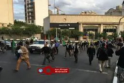 راهپیمایی بسیج از امام زاده صالح تا حسینیه جماران