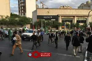 راهپیمایی بسیج از امام زاده صالح تا حسینیه جماران