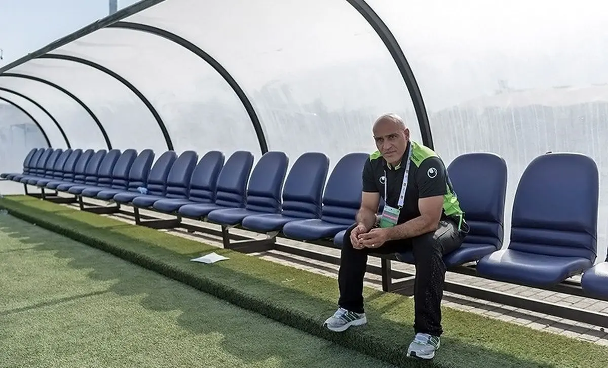 منصوریان در تمرین تیم ملی فوتبال