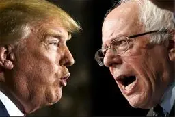 دونالد ترامپ: برنی سندرز باید از هیلاری کلینتون 