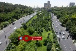 نمایی زیبا از بزرگراه مدرس