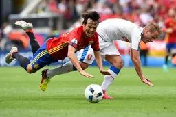 گزارش تصویری:: برتری اسپانیا در دقایق پایانی