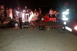 تصادف سنگین شب گذشته در جاده ورامین