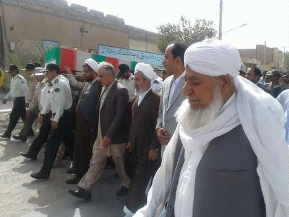 پیکر شهید ناجا در خاش تشییع شد