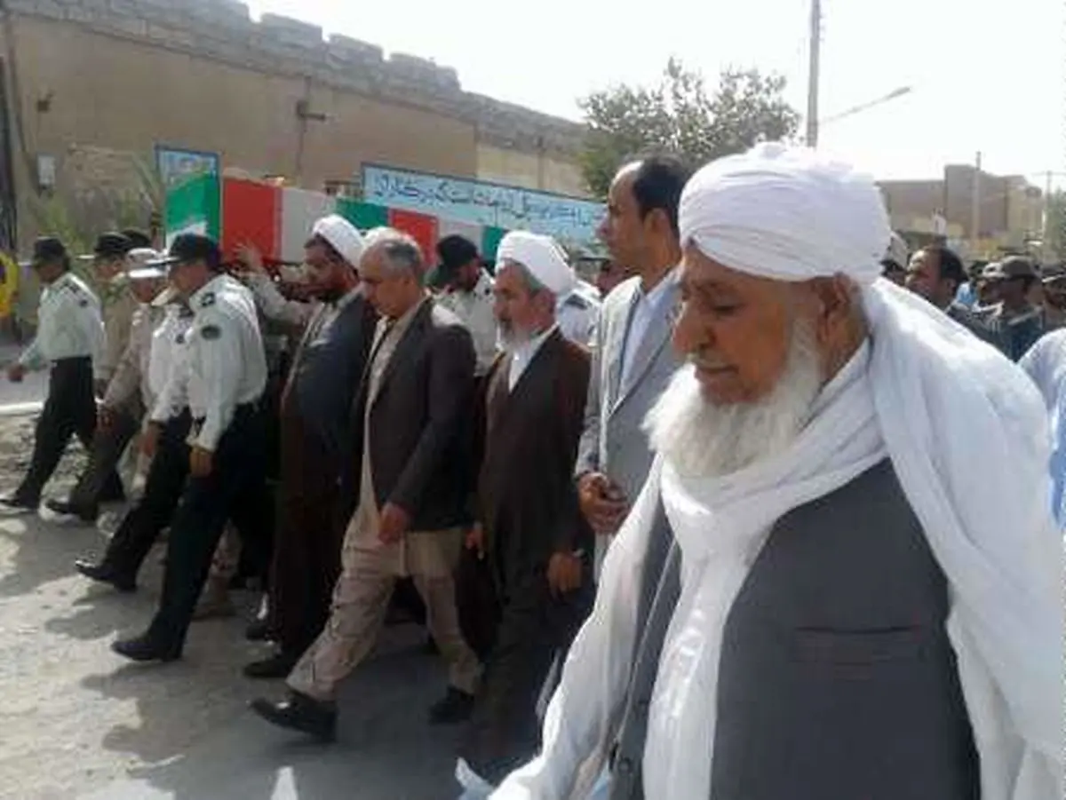 پیکر شهید ناجا در خاش تشییع شد