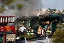 آتش‌سوزی شدید در قدس اشغالی و انسداد راه‌های ارتباطی