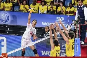 دیدار تیم‌های والیبال ایران و برزیل