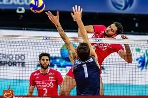 دیدار والیبال ایران و آمریکا