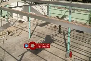 تصاویری از حسینیه تخریب شده حاج همت دوکوهه