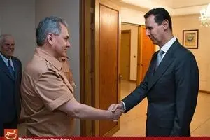 دیدار وزیر دفاع روسیه با بشار اسد