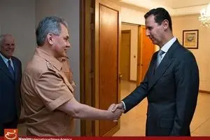 دیدار وزیر دفاع روسیه با بشار اسد