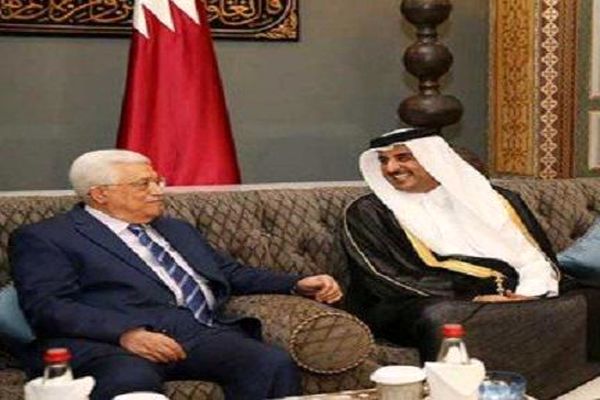 دیدار محمود عباس با امیر قطر