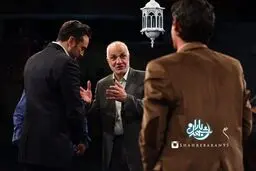 بازدید مدیر شبکه یک از پشت صحنه برنامه 