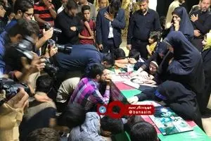 وداع با پیکر شهید 